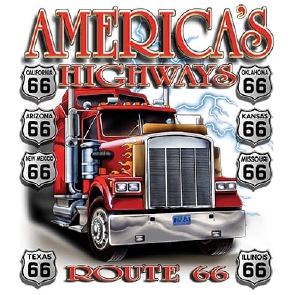 T-Shirt - kurzarm - highway 66